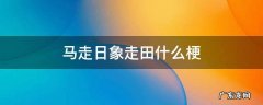 他只会马走日象走田啥意思 马走日象走田什么梗