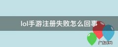 LOL手游注册失败 lol手游注册失败怎么回事