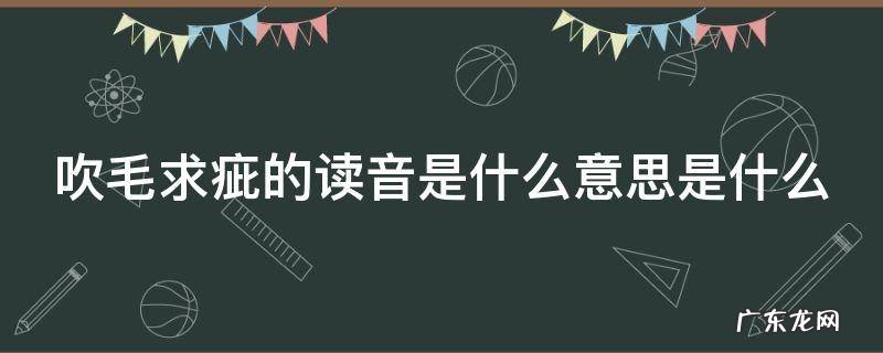 吹毛求疵的读音是什么意思是什么 吹毛求疵怎么读拼音