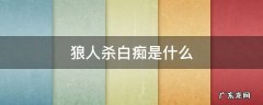 狼人杀白痴是什么