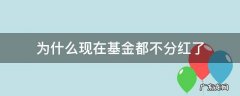 为什么现在基金都不分红了 为什么有的基金分红有的不分红