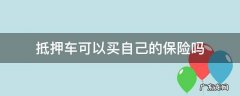 抵押车能不能买保险 抵押车可以买自己的保险吗