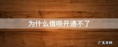 为什么借呗开通不了 为什么借呗就是开通不了