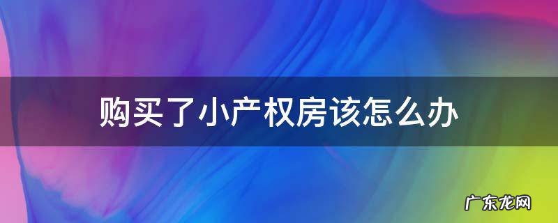 我买了小产权房怎么办 购买了小产权房该怎么办