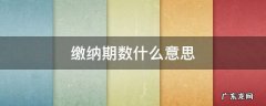 缴纳期数什么意思 缴纳期数什么意思刚入职是