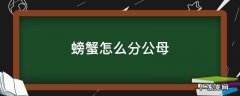 螃蟹怎么分公母 螃蟹怎么分公母 哪个有蟹黄