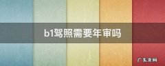 b1驾照需要年审吗 b1驾照怎么年审