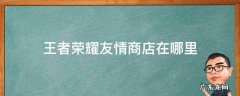 王者荣耀友情商店在哪里 王者荣耀友情商店在哪里视频
