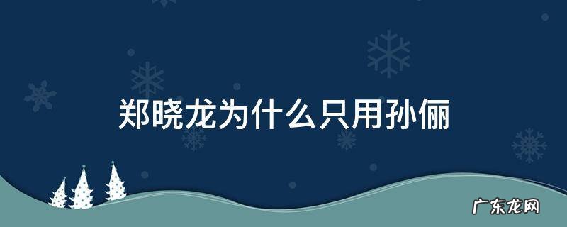 郑晓龙为什么找孙俪演甄嬛 郑晓龙为什么只用孙俪