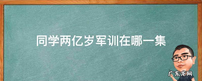 同学两亿岁军训食堂打架是哪一集 同学两亿岁军训在哪一集