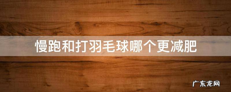 慢跑和打羽毛球哪个更减肥 跑步和打羽毛球哪个更减肥