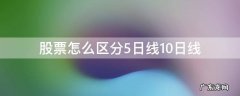 股票怎么区分5日线10日线 股票看5日线准还是10日线