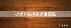 小米11支持多少倍变焦 小米11最高支持多少倍变焦