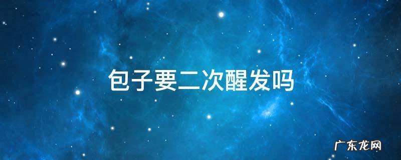 包子为什么需要二次醒发 包子要二次醒发吗