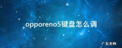 opporeno5键盘怎么调键盘大小 opporeno5键盘怎么调