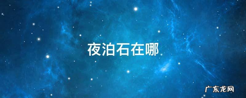 夜泊石在哪 夜泊石在哪里采集
