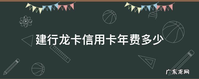 建行信用卡年费是多少钱 建行龙卡信用卡年费多少
