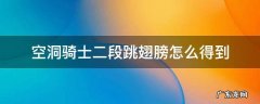 空洞骑士二段跳翅膀怎么得到 空洞骑士有二段跳才能收集的东西