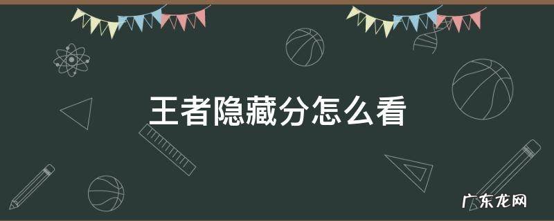 王者隐藏分怎么看 王者隐藏分怎么看2021