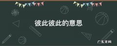 彼此彼此的意思是什么意思啊 彼此彼此的意思