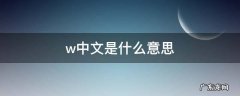 windy中文是什么意思 w中文是什么意思