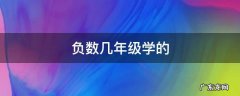 负数几年级学的 负数几年级学的人教版
