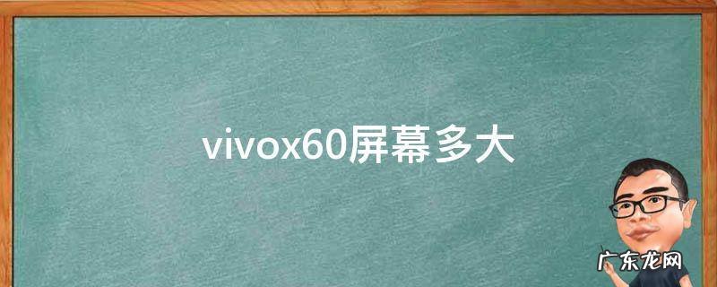 vivox60屏幕多大英寸 vivox60屏幕多大