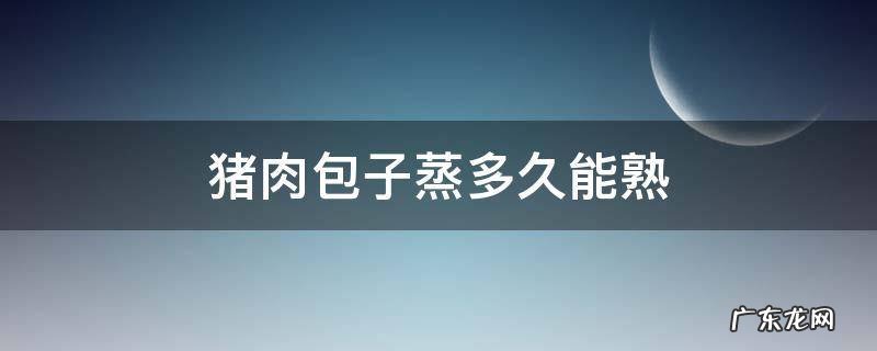 猪肉包子需要蒸多久能熟 猪肉包子蒸多久能熟