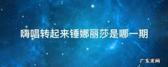 嗨唱转起来蒙娜丽莎是哪一期 嗨唱转起来锤娜丽莎是哪一期