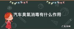 汽车臭氧消毒有什么作用 汽车室内臭氧消毒有什么作用