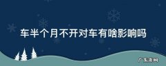 车半个月不开对车有啥影响吗 车一个多月不开对车有啥影响吗