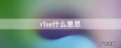 r1se什么意思 r1se什么意思中文