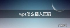 wps怎么插入页码 wps上怎么添加页码