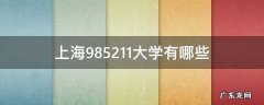 上海985211大学有哪些 上海985211大学有哪些学校招生体育特长班