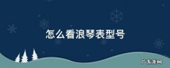 怎么看浪琴表型号 怎么看浪琴表的型号