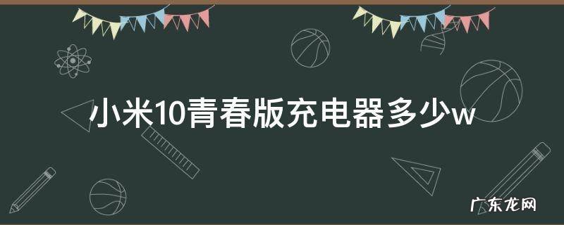小米10青春版充电器多少瓦 小米10青春版充电器多少w