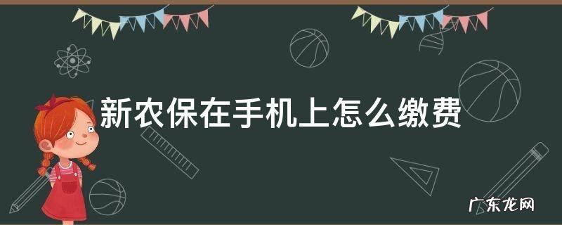 新农保在手机上怎么缴费 农村新农保在手机上怎么缴费