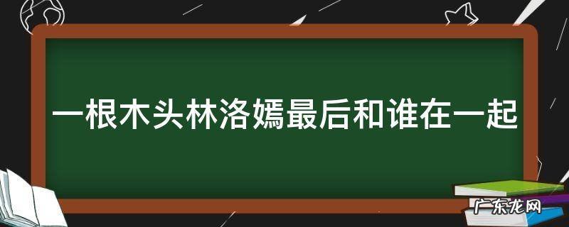 一根木头林洛嫣最后和谁在一起了 一根木头林洛嫣最后和谁在一起