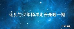 花儿与少年杨洋走丢是哪一期 花儿与少年第二季杨洋走丢是哪一期