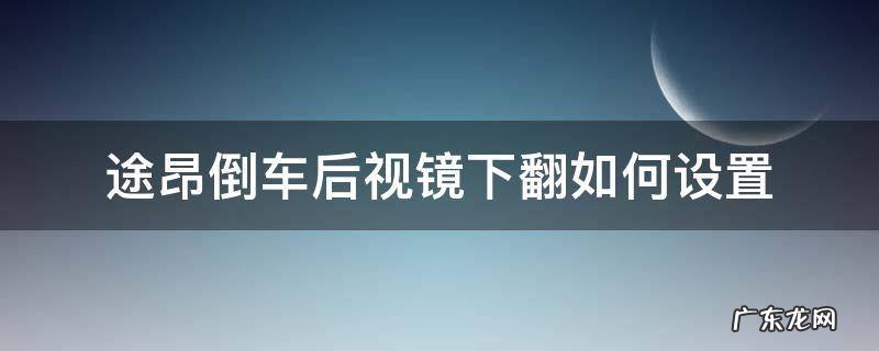 途昂倒车后视镜下翻如何设置 途昂倒车后视镜下翻怎么设置