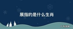 招展指什么生肖 展指的是什么生肖