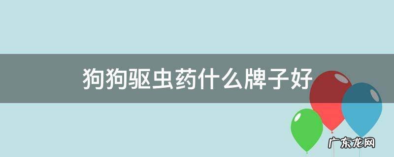 狗狗驱虫药什么牌子好 狗狗驱虫药什么牌子好外驱