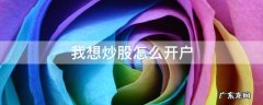 个人自己炒股怎样开户 我想炒股怎么开户