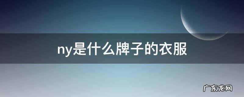 ny是什么牌子的衣服 szczesny是什么牌子的衣服