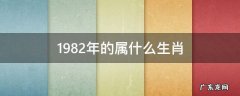 1982年的属什么生肖 1982年的属相是什么生肖