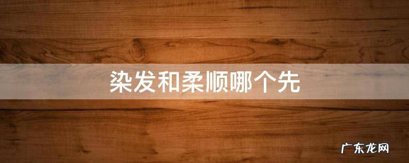 染发和柔顺哪个先做 染发和柔顺哪个先