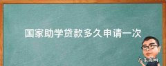 国家助学贷款网上申请一般多久通过 国家助学贷款多久申请一次