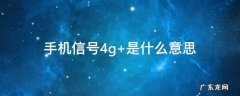 手机信号的4g+是什么意思 手机信号4g+是什么意思