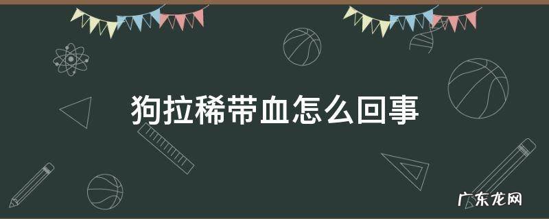 狗拉稀带血怎么回事精神很好 狗拉稀带血怎么回事