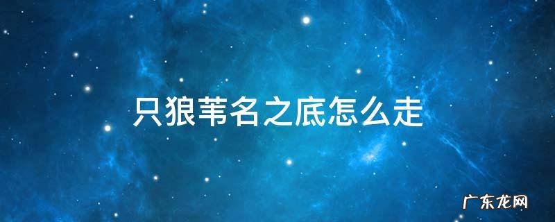 只狼苇名之底怎么走 只狼苇名之底后面怎么走